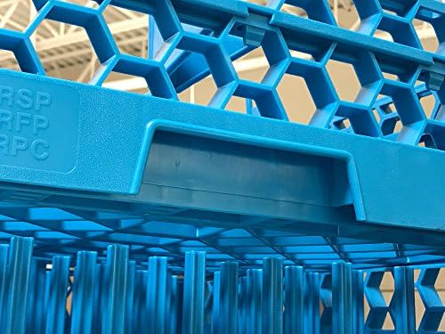 Carlisle Foodservice מוצרים 36 תא מתלה זכוכית אופטיקלי בגודל מלא [סט של 3] כחול, 7.12